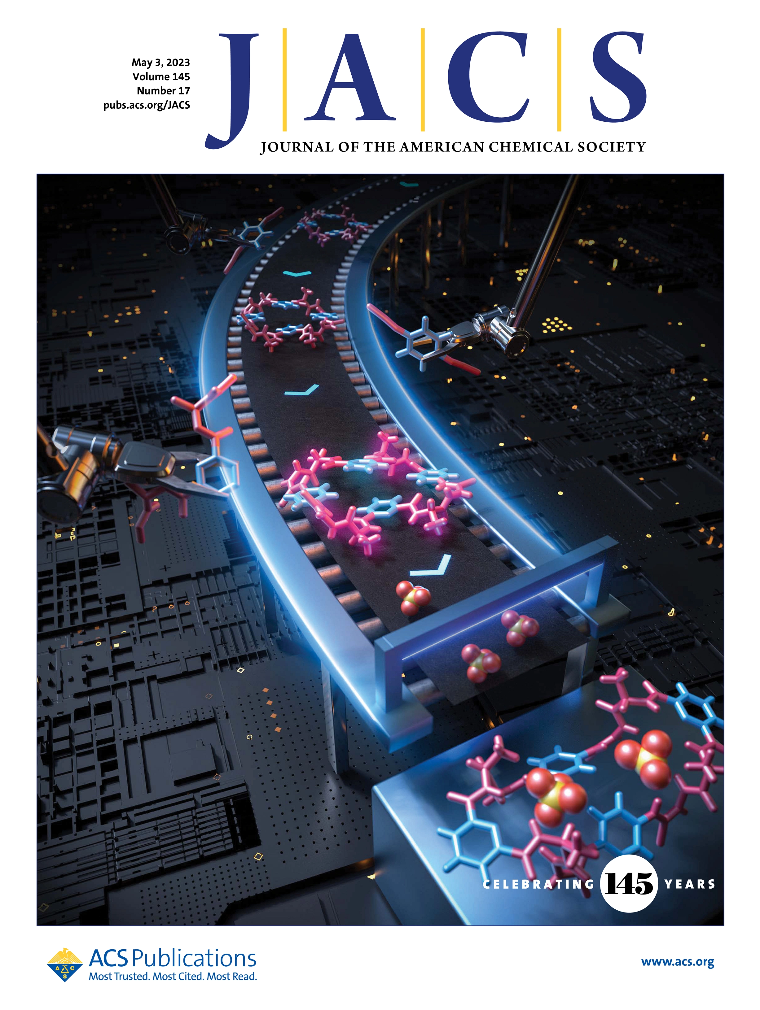 JACS Journal Cover, Volume 145 Issue 17