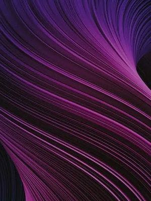 Abstract image featuring flowing, curved lines in various shades of purple against a dark background, creating a sense of movement and depth.