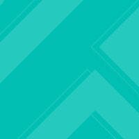 Turquoise background with geometric chevron patterns in a darker shade of turquoise.