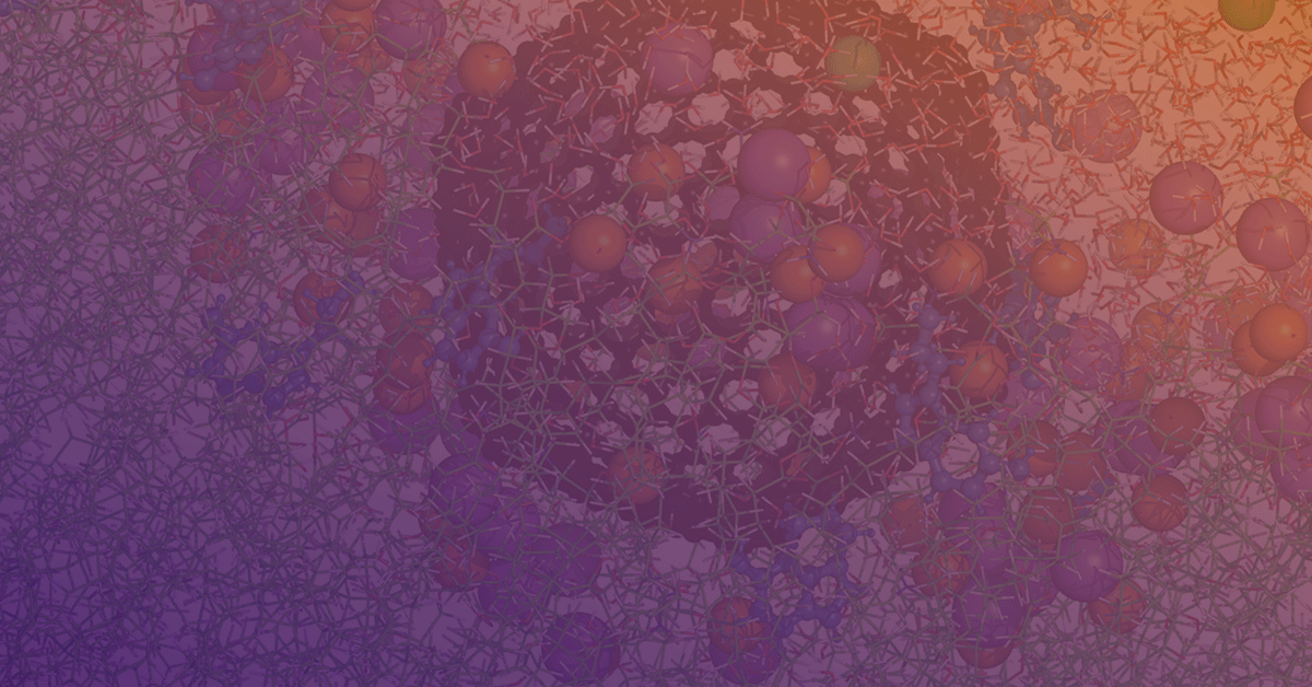 An abstract image of a purple and orange background.