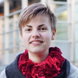 A headshot of Muriel Haug