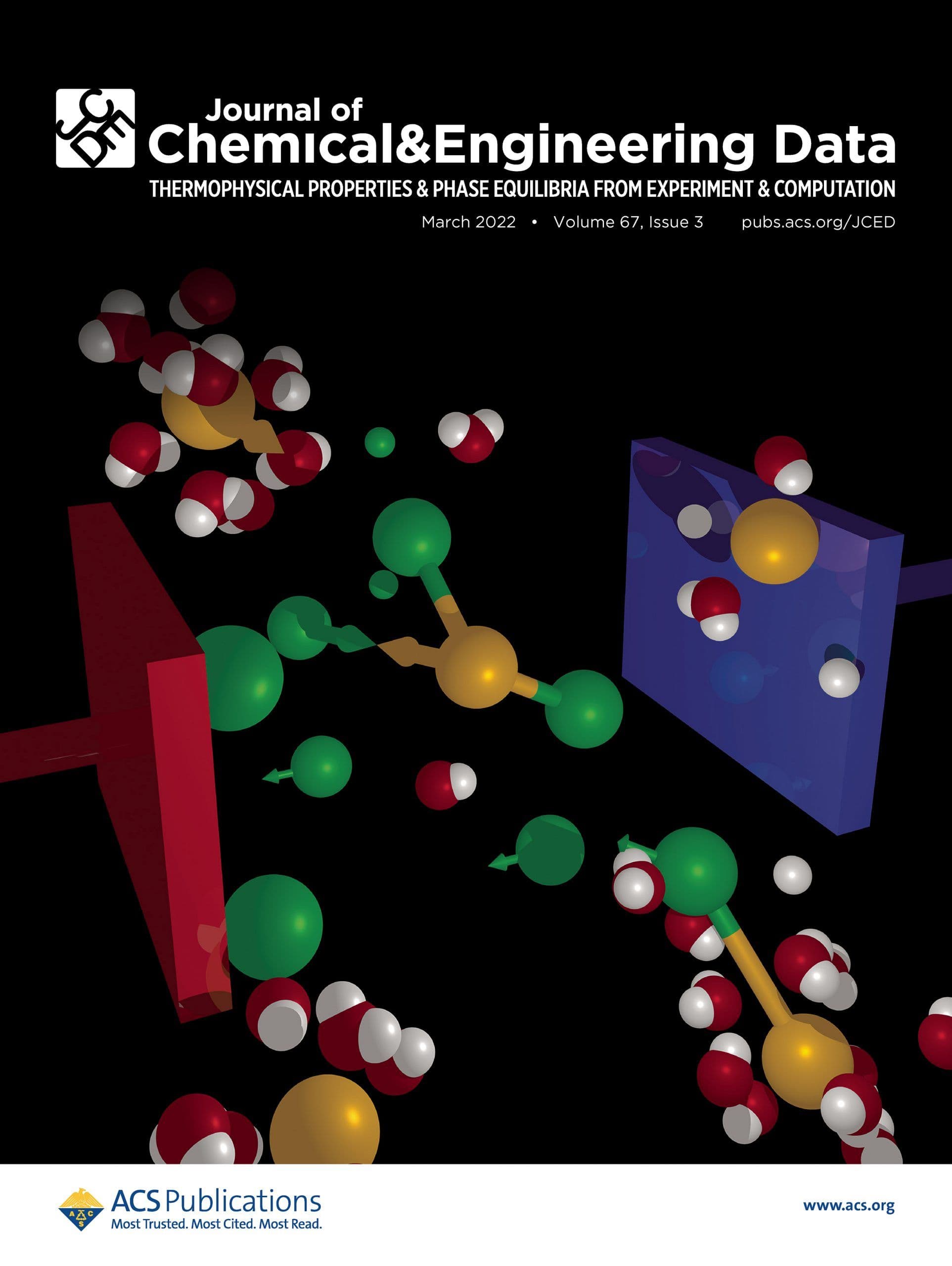 Journal of Chemical & Engineering Data cover