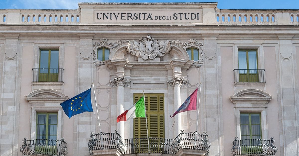 The main building of the University of Catania