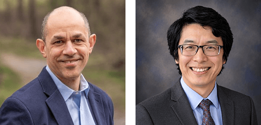 Headshots of Prof. Ayman Karim and Prof. Hongliang Xin