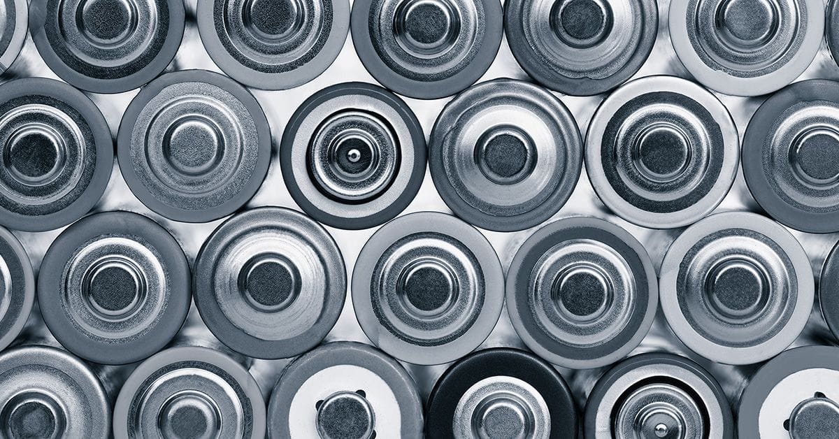 A collection of AA lithium-ion batteries.