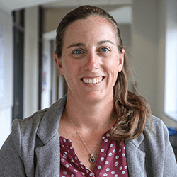 A headshot of Emily Mevers, Winner of the Arthur E. Schwarting Award