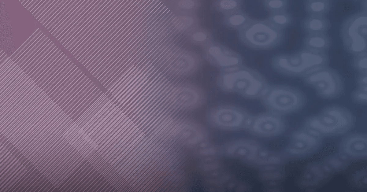 Abstract image with diagonal pink lines on the left and blurred circular blue patterns on the right. The design conveys a modern, dynamic feel.