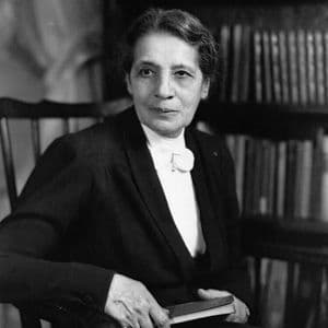 A headshot of Lise Meitner