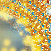 Cropped image of a molecular reaction