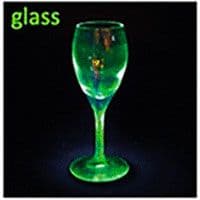 Glow in the dark wine glass.