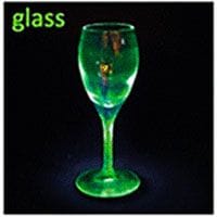 Glow in the dark wine glass.