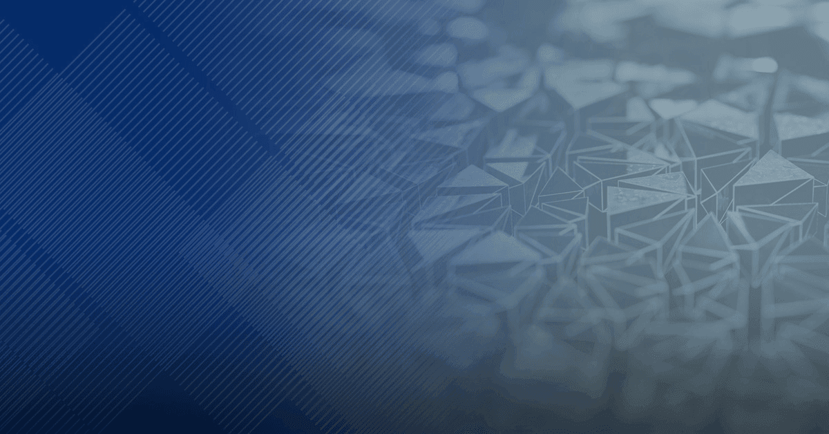 Digital abstract artwork in shades of blue and grey