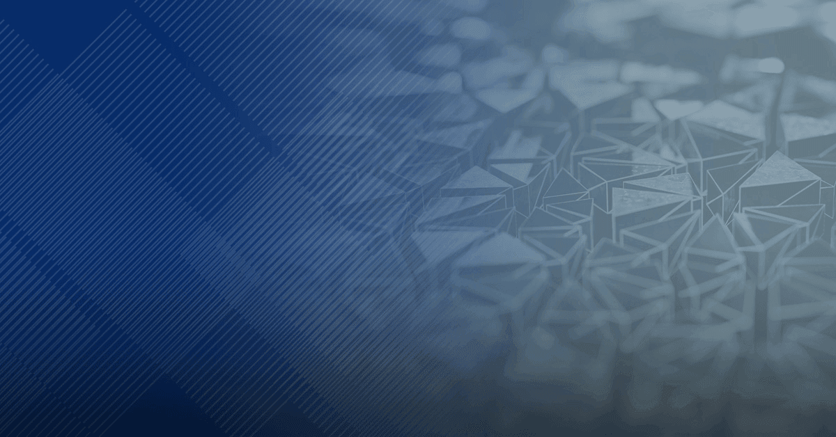 Digital abstract artwork in shades of blue and grey