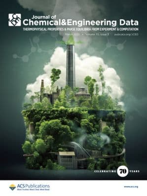 Journal of Chemical & Engineering Data Cover