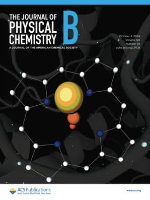 The Journal of Physical Chemistry B Cover