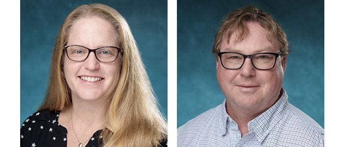 Headshots of Wendy K. Strangman and R. Thomas Williamson, Winners of the 2025 Arthur E. Schwarting Award