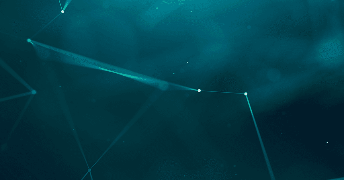 A blue background with a lot of lines and dots.