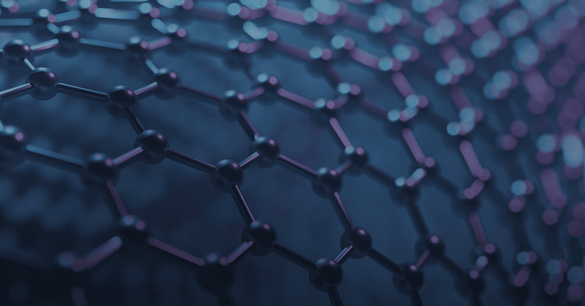 Close-up of graphene sheet