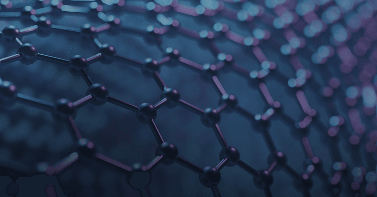 Close-up of graphene sheet
