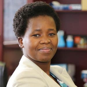 A headshot of Philiswa Nomngongo