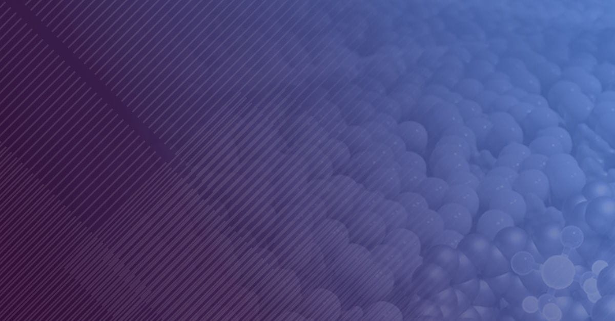 Abstract gradient background featuring purple and blue hues with layered spheres and diagonal lines creating a dynamic visual effect.