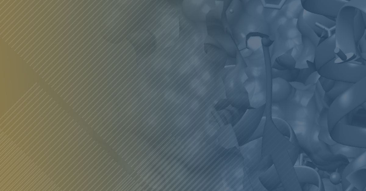 Abstract digital image displaying a blend of blue gears and grey textures with a gradient overlay in yellow and blue.