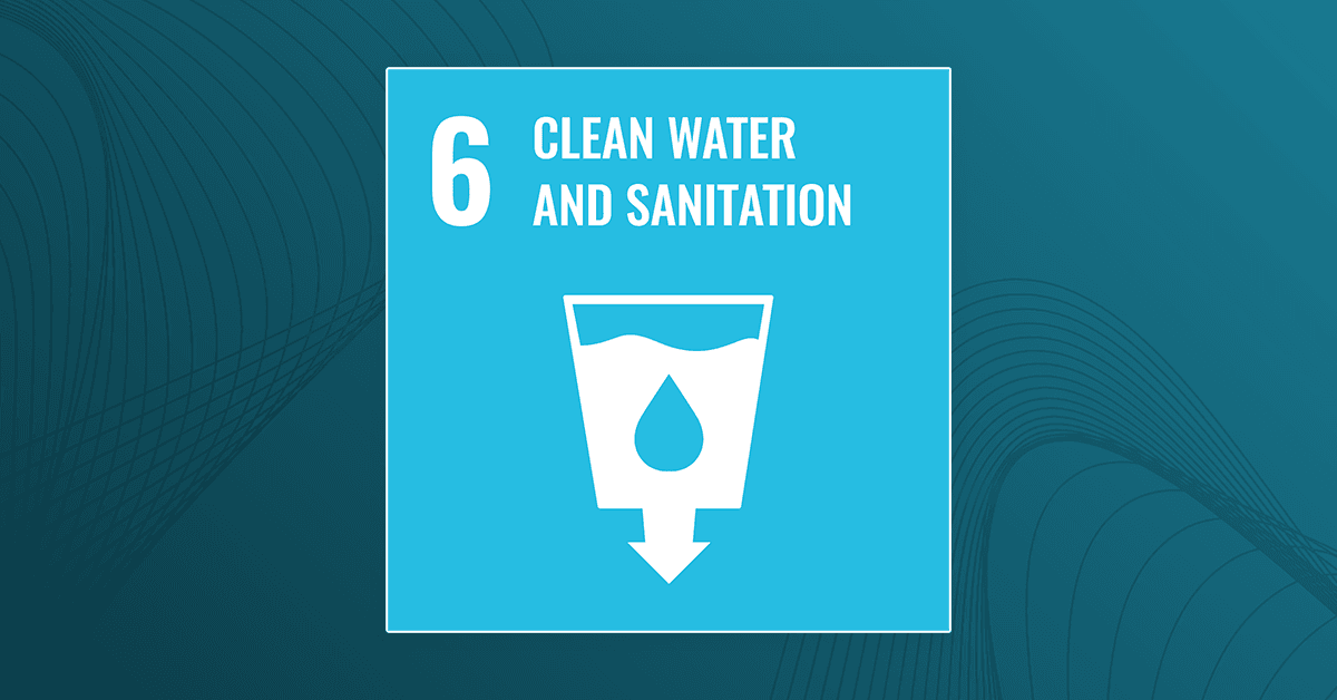 An image displaying the icon for UN Sustainable Development Goal #6: Clean Water and Sanitation