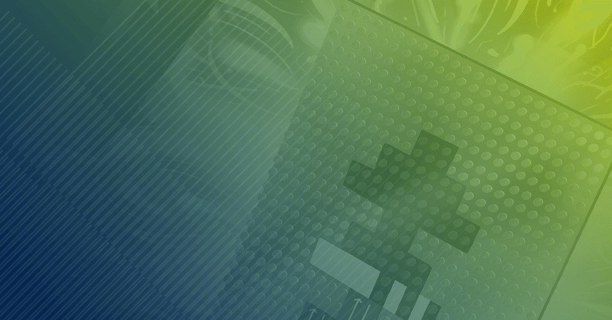 vibrant green and blue background, showcasing a modern digital aesthetic.