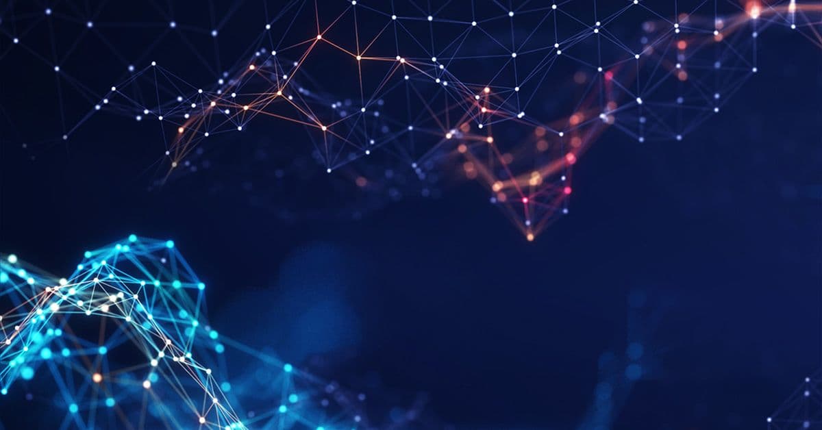 A close up of a network.