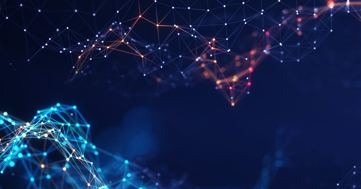 A close up of a network.