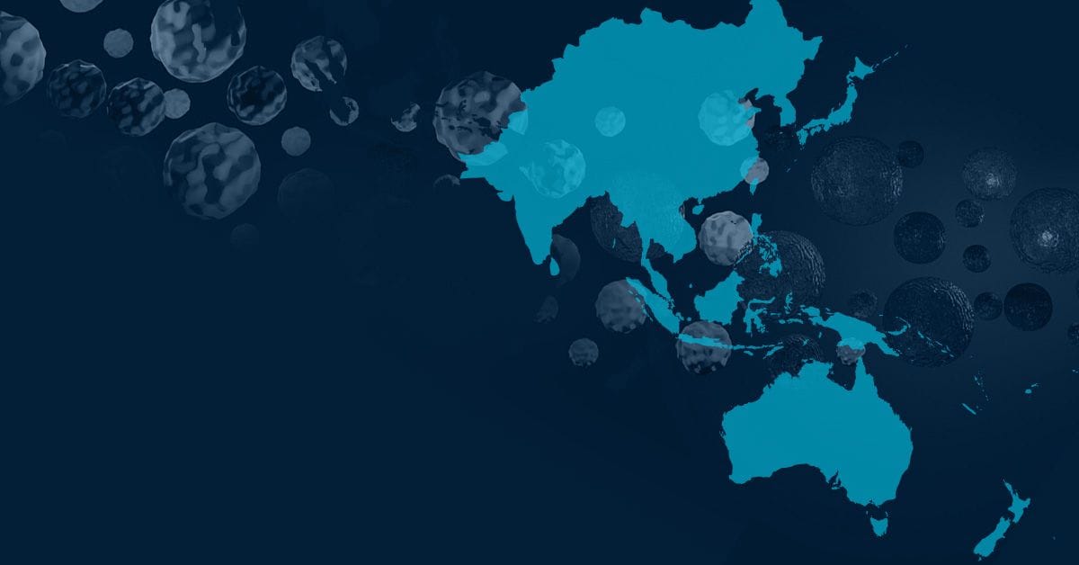 Global Map of Asia - Oceania