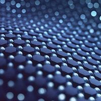 A thumbnail image: Abstract blue background featuring a textured pattern of hexagonal shapes and soft, glowing orbs.