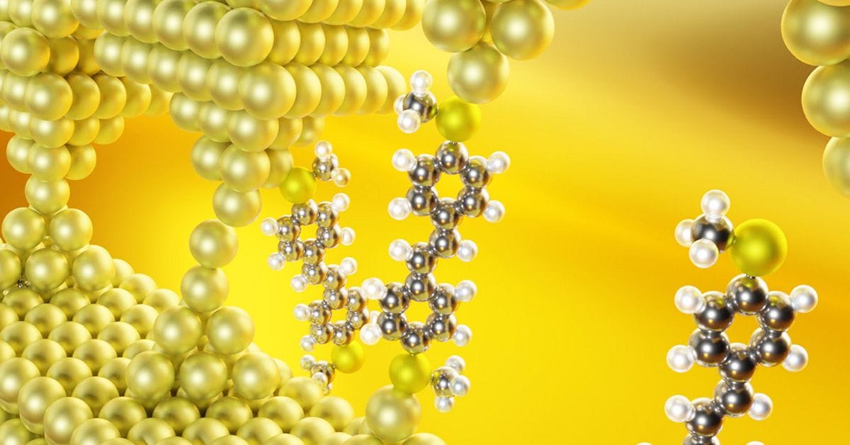 Single-molecule conductance and Flicker noise analysis