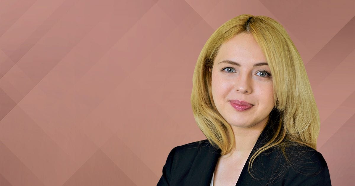 A header image with a headshot of Prof. Maria Lukatskaya, ETH Zurich, on a muted orange background