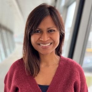 A headshot of Prof. Jansy Sarathy