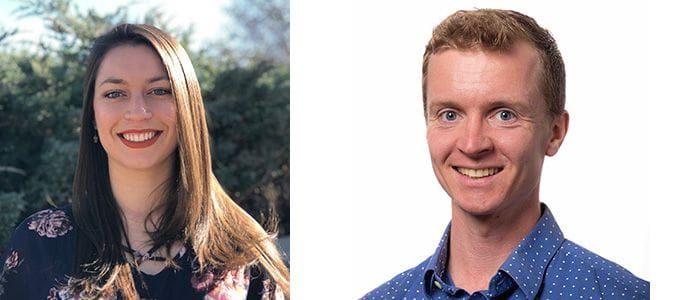 Headshots of Christoper L. Rom and Annalise E. Maughan