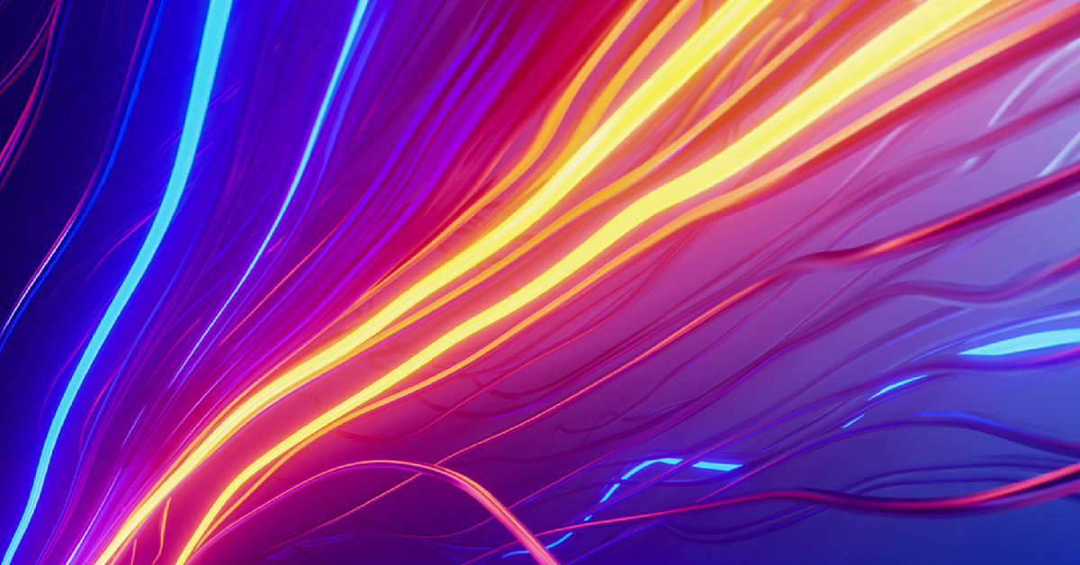 abstract digital artwork of optical fibers