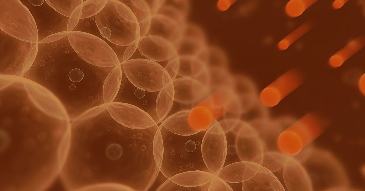 abstract digital illustration depicting free radicals