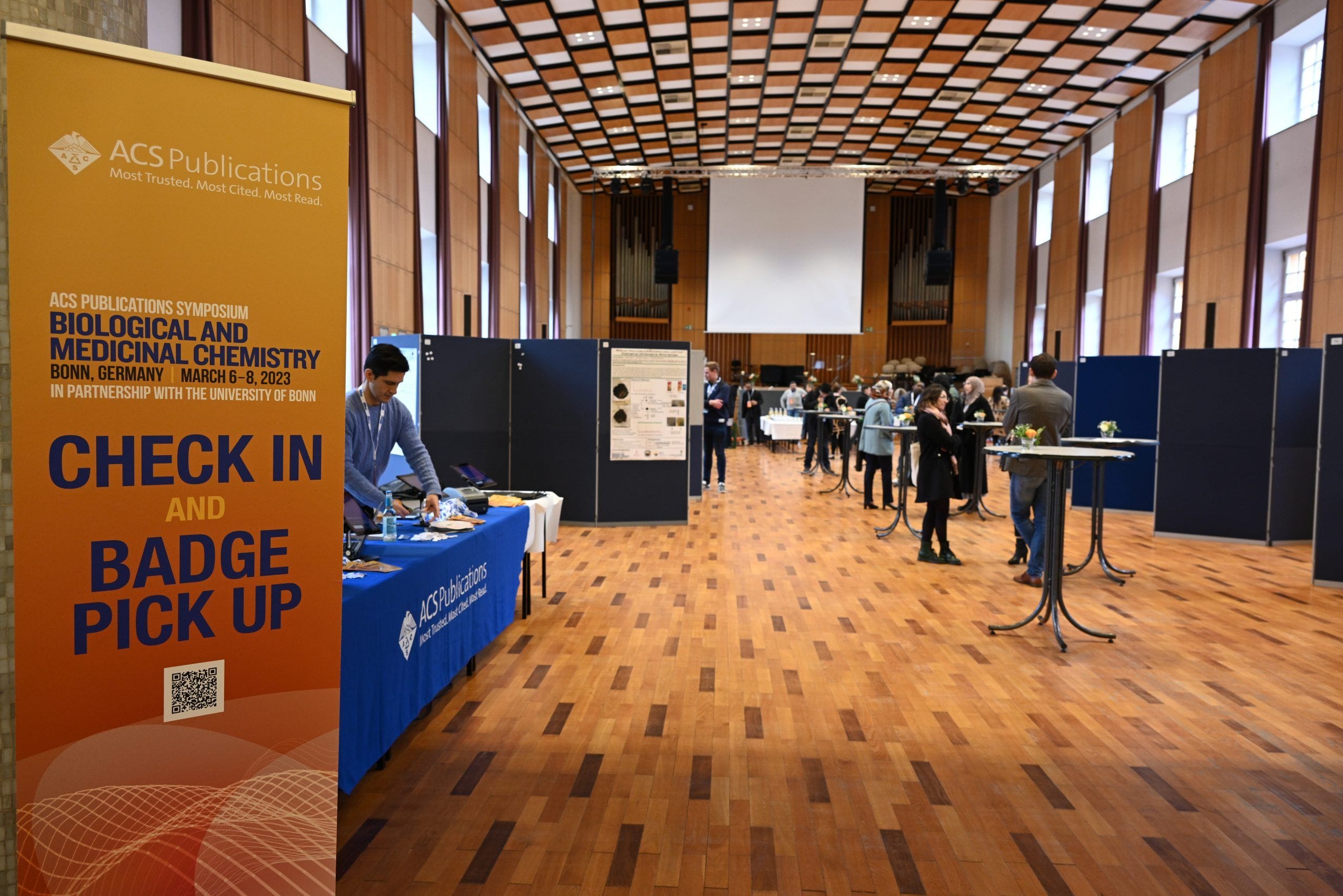 Bonn Symposium registration and badge pickup area