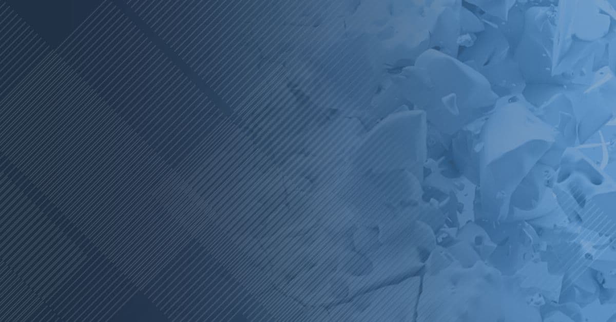 Abstract blue image with various overlapping geometric shapes and elements creating a dynamic, textured background.